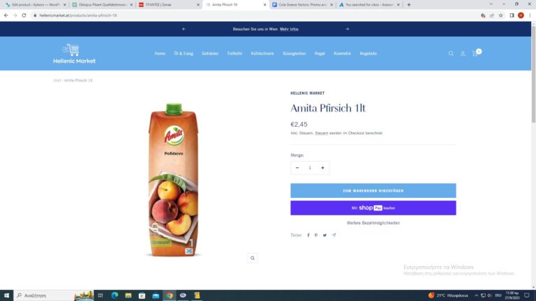 Amita Pfirsich Saft 1lt