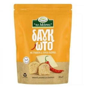 To Manna Crispy Bites Dankoto mit Graviera und Paprika 110gr