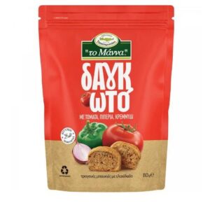 To Manna Crispy Bites Dankoto mit Tomate, Zwiebeln und Paprika 110gr
