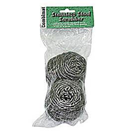 Spiraltopfreiniger, Edelstahl rund (2stk)