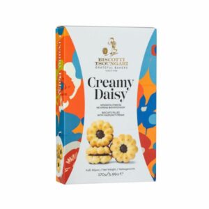 Biscotti Tsoungari- Cremige Daisy Kekse gefüllt mit Haselnusscreme