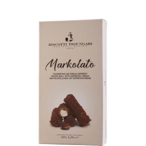 Biscotti Markolato- Waferrolle mit Esspressocreme
