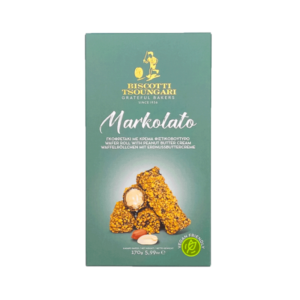 Biscotti Markolato- Waferrolle mit Erdnussbuttercreme
