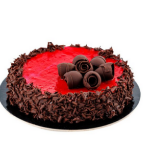 Zoomserie Erdbeerschokotorte