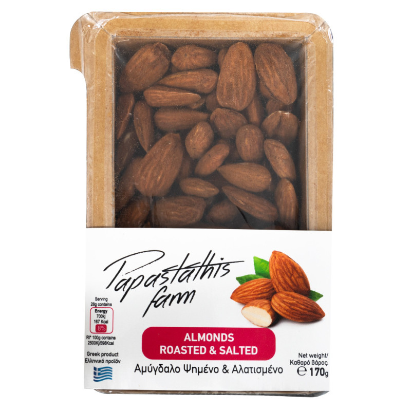 Mandeln geröstete gesalzen Papastathis 170gr