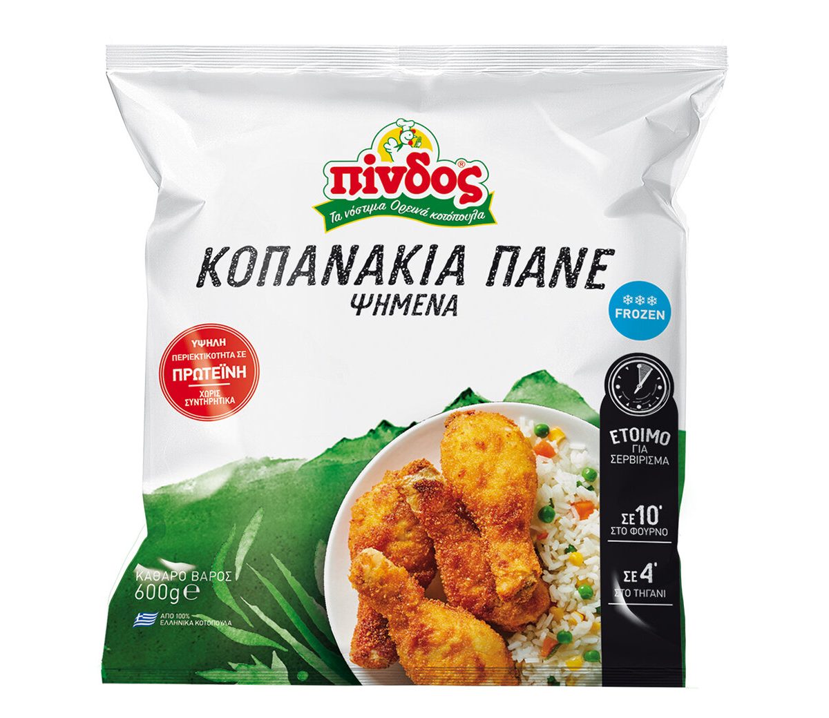 Panierte Hähnchenunterkeulen Pindos 600g