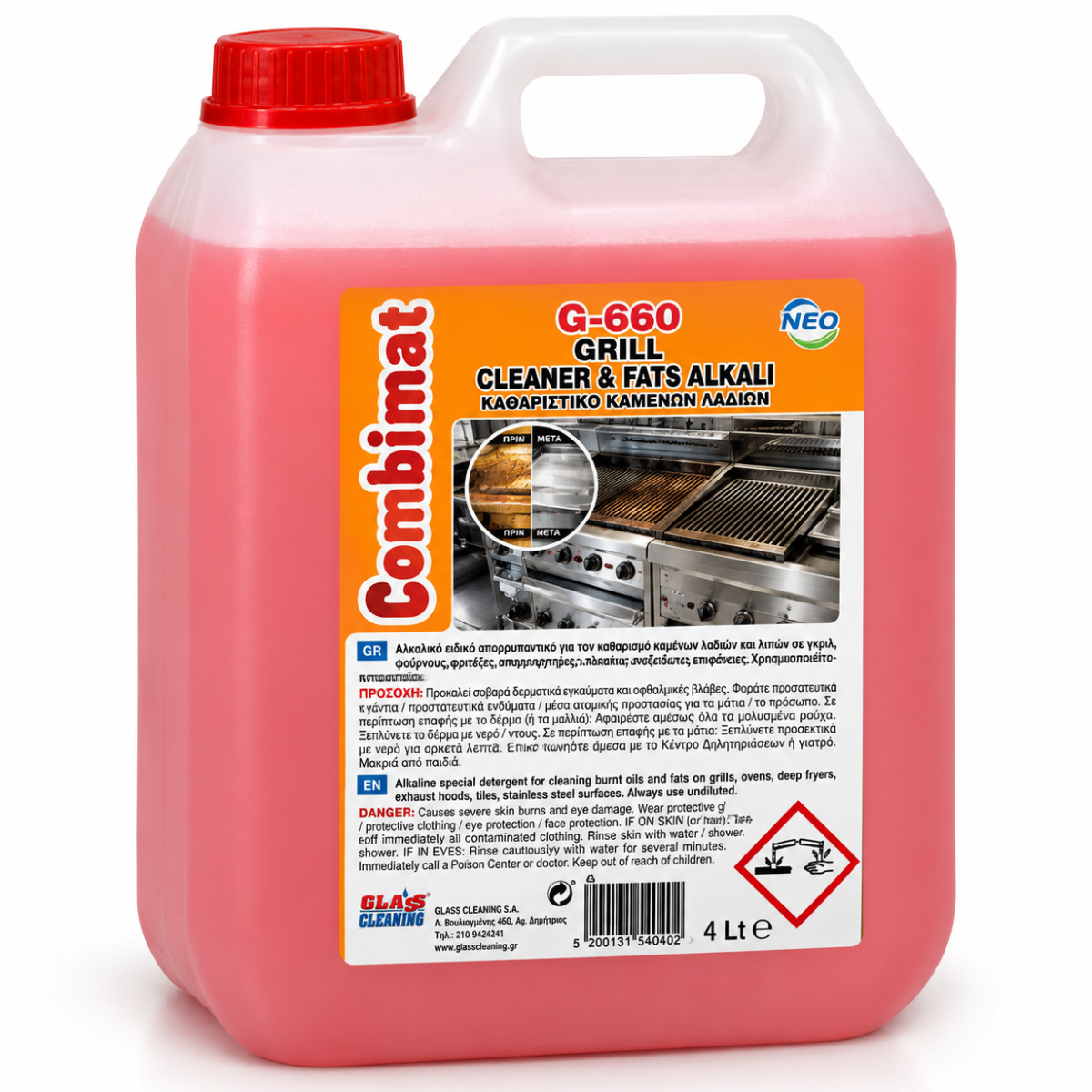 Glasscleaning Combimat G-660 Fettlösser 4Lt