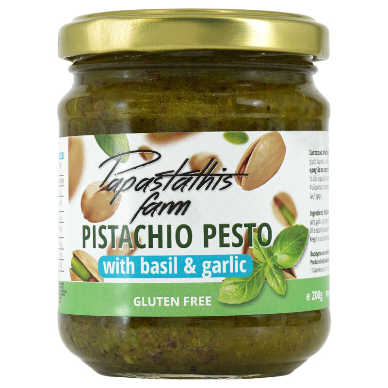 Pesto Pistazie Basilikum Knoblauch Vegan Papastathis 200gr