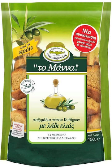 Manna Zwieback aus Gerste mit Olivenöl 400gr